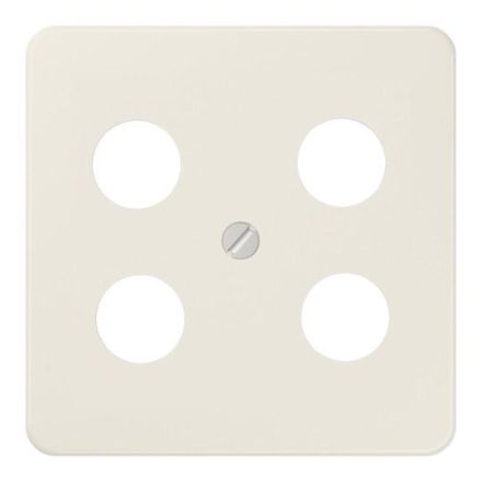 Jung 561-4SAT1 cover for 4-hole satellite TV socket (Hirschmann), thermoplastic, CD series, white
