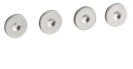 Legrand 077896 screw cover Soliroc 4pcs, (chrome)