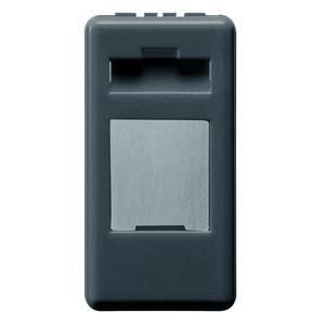 Gewiss GW21270 System for RJ45 modules 1M type AMP black empty box