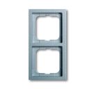 Busch-Jaeger 1722-183K future® linear cover frame, 2-way frame aluminum silver