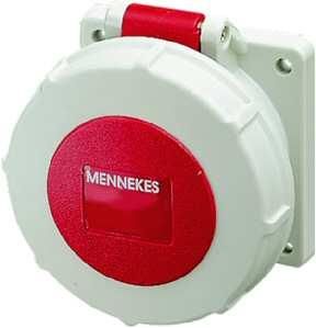 Mennekes 231A panel mount socket 32A 3-pole 9h 400V IP67