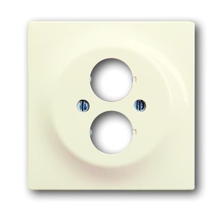 Busch-Jaeger 1751-72 central plate, with support ring ivory/white