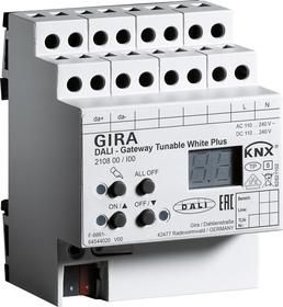 Gira 210800 DALI Gateway Tunable WH Plus KNX REG