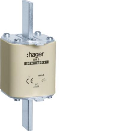 Hager LNH2080M6 NH fuse link NH2 gG 690V 80A K-detector