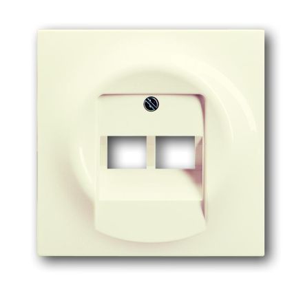 Busch-Jaeger 1803-02-72 central plate, 2-way ivory/white