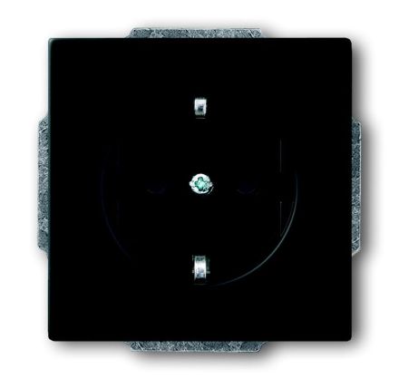 Busch-Jaeger 20 EUC-885 SCHUKO® socket insert black matt