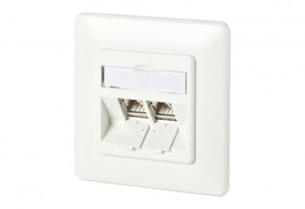 METZ CONNECT 2 Port 180° UP RAL9010 C6A module, 130B11D21002-E