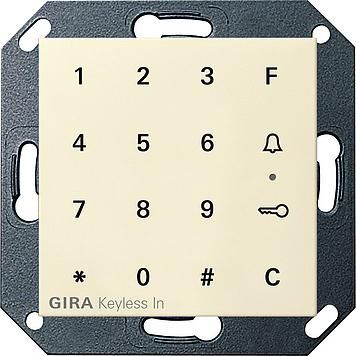 Gira 260501 Gira Keyless In code keypad System 55 cream white