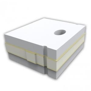 DOTLUX 4298 Silicone end cap for profile type 17 and cover type S, with cable entry