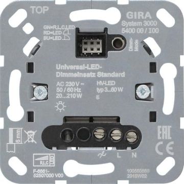 Gira 540000 S3000 Uni-LED dimmer. Standard use