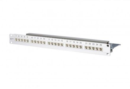 METZ CONNECT UAE 25X8 (4) Cat.3 19' 1U telephone patch panel, 130814-E