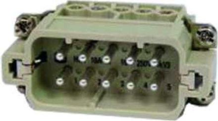 Harting 09200102612 10-pin pin insert (M)