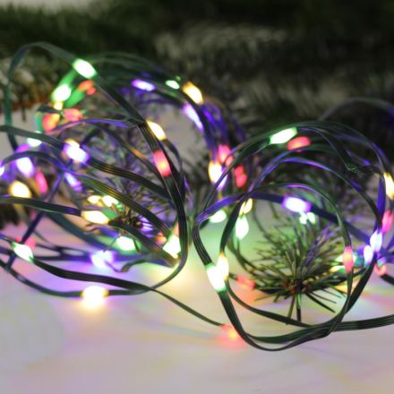 FHS 35656 LED light chain 200ww/mc ww&multicolor timer IP44