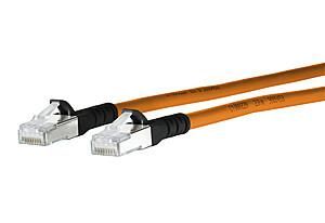 METZ CONNECT 1308450501-E AWG 26 0.5 m orange-black patch cable Cat6A