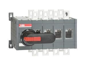 ABB Stotz-Kontakt OT315E04CLP, load changeover switch o. 0 Pos. 4-pole 315A with handles and shaft, 1SCA106404R1001