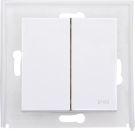 Kopp 493629009 HK07 IP44 D-rocker r-white double surface rocker