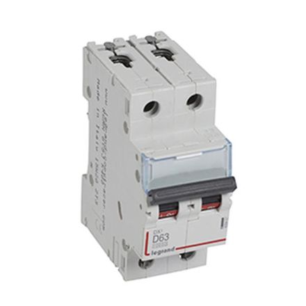 Legrand 409457 Circuit breaker DX3 D63A 2P 10KA 2M