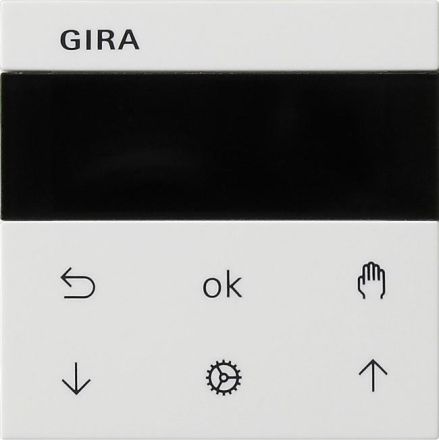 Gira 536627 blind and timer display system 55 pure white