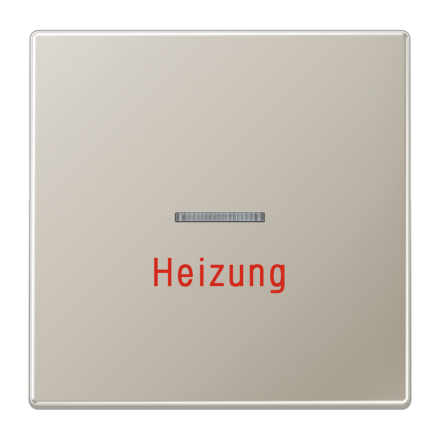 Jung ES2990H rocker 1-way with light guide, heating, LS series, stainless steel