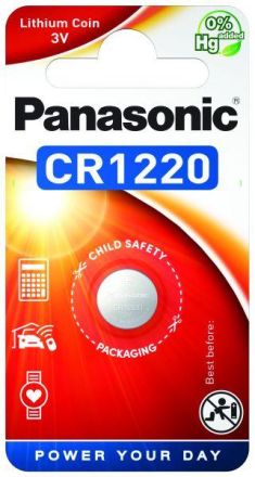 Hückmann 104685 Panasonic CR1220EL/1B Lithium Power Battery