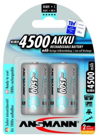 Hückmann 129996 maxE Baby C 1.2V 4500mAh (PK=2pcs.) battery