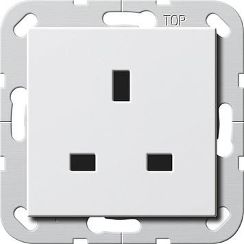 Gira 277603 socket BS 13A KS System 55 pure white