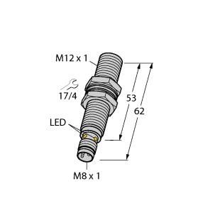 Turck 1690703 BI4-G12-AP6X-V1131 Inductive sensor