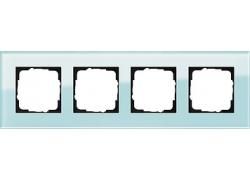 Gira 021418 4-way cover frame Gira Esprit Glass Mint