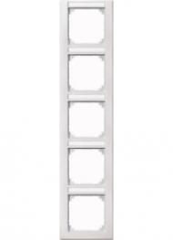 MERTEN 474519 frame 5-way vertical polar white