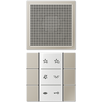 Jung SIAIES6 audio indoor station, LS series, stainless steel