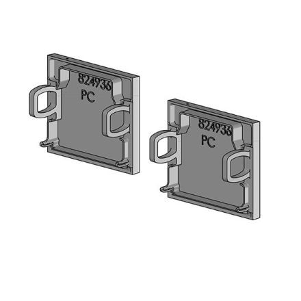 LTS LK-Z 060.001 silver anodized end cover ( 662551 )