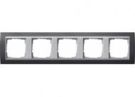Gira 021581 5-way cover frame for color Alu Gira Event Anthracite