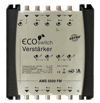 ASTRO Strobel 00360555 AMS 5500 FM SAT-IF remote powered 4 input amplifier