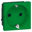Legrand 077216 socket SCHUKO MOSAIC SL 2mod, (green)