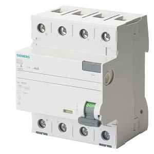 Siemens 5SV3346-6KL residual current circuit breaker 63/0.03A 4-pole