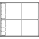 Ritto 1554770 housing 4-way + 8 module slots, surface-mounted, white