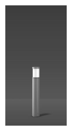 RZB 612167.004 Mega Lantern silver LED bollard light