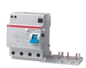 ABB Stotz-Kontakt DDA204 A-63/0.3 AE, FI-Block for S204 4P,Type A,63A,300mA,Emergency Stop Function, 2CSB204701R3630
