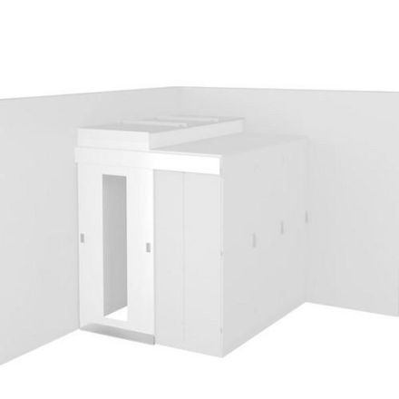 Schäfer IT-Systems 506348050 CS 1pc. H200 GB1000 R9005 door extension