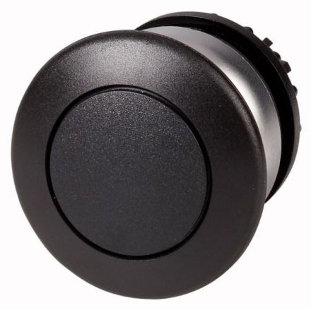 Eaton M22-DP-S mushroom pushbutton, black, momentary, 216712