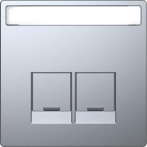 MERTEN MEG4574-6036 Central plate stainless steel System Design