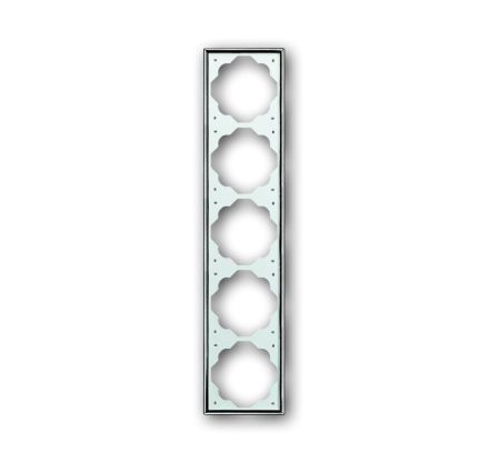 Busch-Jaeger 1725-726 cover frame, 5-way frame chroma