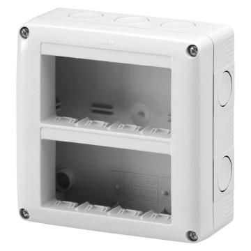 Gewiss GW27023 System bracket 8M 4x2 vertical IP40 surface-mounted housing