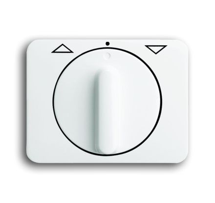 Busch-Jaeger 1740 DR-24G central plate, with rotary handle, with print studio white high gloss