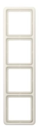 Jung CD584WUW frame 4-way, vertical and horizontal mounting, thermoplastic, CD 500, white