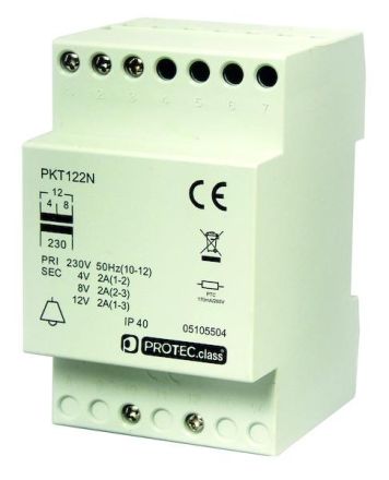 PROTEC.class 05105504 PKT122N 4/8/12V bell transformer
