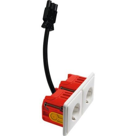 Hochköpper 00075801 H 11.6612/672.02 GE30 BW double socket SCHUKO