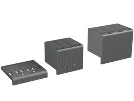ABB Stotz-Kontakt LTC XT2 4p TERMINAL COVERS LOW 2pcs, terminal cover Ltc XT2 4P rear 2pcs accessories for circuit breaker XT2, 1SDA066659R0001