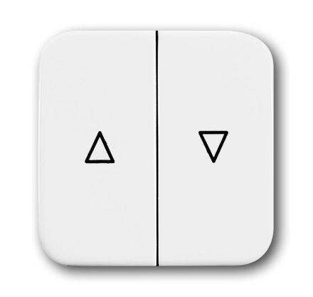 Busch-Jaeger 2504-214 rocker switch, with print alpine white