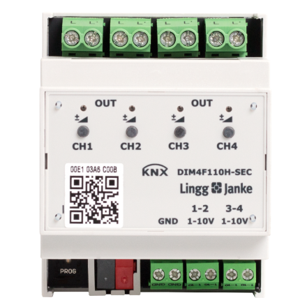 LINGG&JANKE Q77611 KNX button interface Quick 1-10 V | 4-way